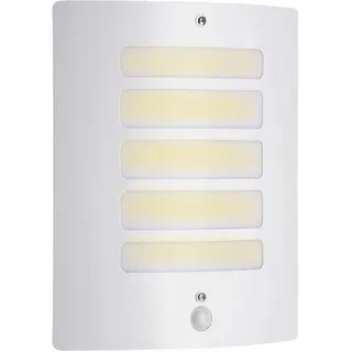 Brilliant Todd 47698/05 Außenwandleuchte mit Bewegungsmelder E27 60W Weiß