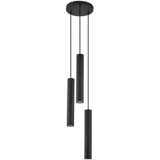 Lindby Pendelleuchte Joffrey (Modern) in Schwarz aus Metall (3 flammig, GU10) - Deckenlampe Esstischlampe Hängelampe Hängeleuchte Wohnzimmerleuchte