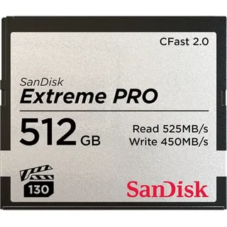 SanDisk Extreme PRO R525/W450 CFast 2.0 CompactFlash Card 512GB (SDCFSP-512G-G46D)