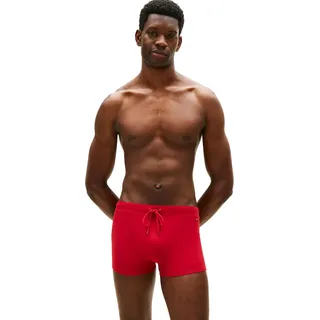 Tommy Hilfiger Herren Badehose Trunk mit Logo, Rot (Medium Red), L