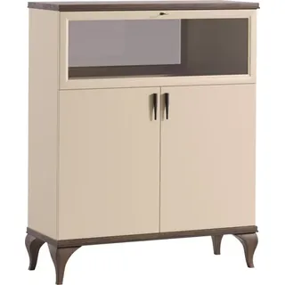 Bar Schrank Hausbar Hotel Schränke Qualität Luxus Möbel Sideboard Holz - Beige
