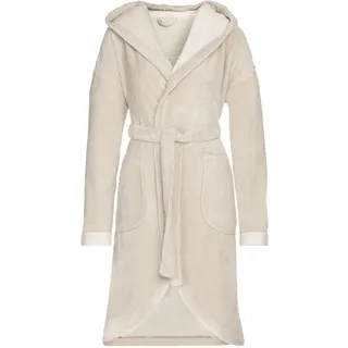 Vossen Bademäntel Damen Kurzmantel mit Kapuze Runa stone/ivory - 0002 XL
