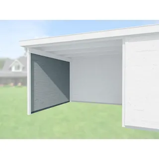 Weka Seitenwand 21 mm für Haustyp 126 und 172 Grau Tiefe 235 cm