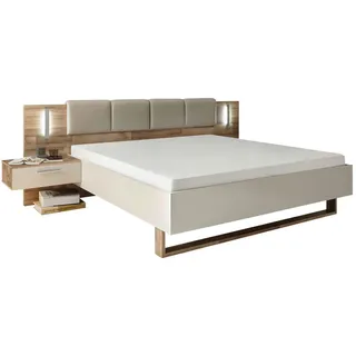 Mid.you Bettanlage , Eichefarben, Champagner , Holzwerkstoff , 180x200 cm , für Elektrolattenrost geeignet, für Rollrost geeignet , Schlafzimmer, Komplette Schlafzimmer und Serien, Schlafzimmerserien