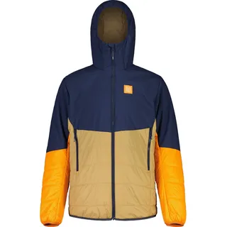 Maloja Skijacke PikujM Ski Touring Puffer Jacket (winddicht, PrimaLoft® Gold Isolation) nachtblau/bunt Herren