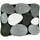 Badteppich Stone Schwarz 65 x 55 cm