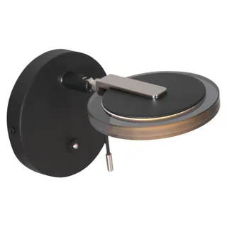 Steinhauer - wandleuchte - Turound - schwarz - glas metall - bettlampe - LED - 3095ZW - Schwarz