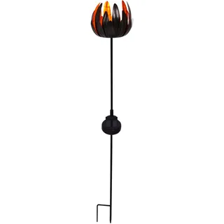 NÄVE Solarleuchte Kunststoff 15x90x15 cm 1 Stk. braun