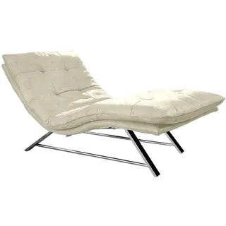 W.Schillig Relaxliege daily dreams Polyester 95 x 91 x 170 cm Beige mit Kissen