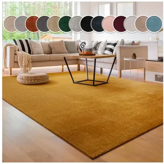 Paco Home »Cadiz 630« rechteckig 14 mm Höhe Uni-Farben, besonders weich, waschbar, auch als Läufer erhältlich,