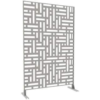 casa.pro Trennwand Bernalda 180 x 120 cm Knoblauchbeige Metall