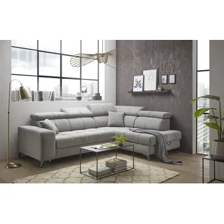 ed exciting design Ecksofa Taupe, 4-Sitzer, Ottomane rechts,L-Form, 282x198 cm, Wohnzimmer, Sofas & Couches, Wohnlandschaften, Ecksofas