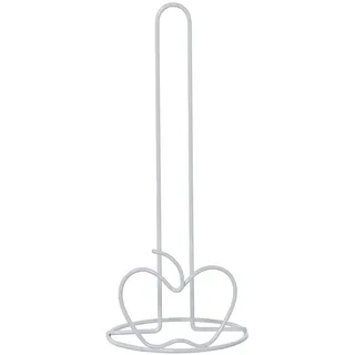 Küchenrollenhalter aus Metall, Weiß, 14 x 33 cm