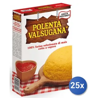 25x Mehrpack Polenta Valsugana Gialla Istantanea Gr 375