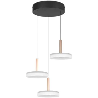 Trio CELESTE 3-flg. 35 cm rund braun/weiß/ türkis