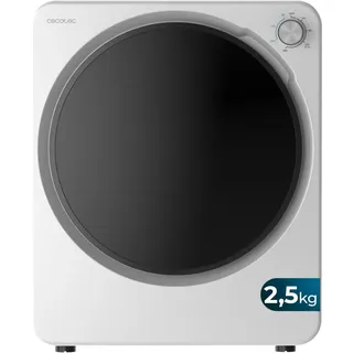 Cecotec Mini-Ablufttrockner Bolero DressCode Dry 3150V. 2,5 kg, 950 W, 6 Programme mit 4 Warm- und 2 Kaltstufen, ECO, Drehregler, platzsparend, Außenabluft für schnelles Trocknen in kleinen Wohnungen