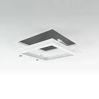 LED Panel Einbaurahmen 30x30cm weiß Deckeneinbau Montagerahmen für Rigipskartond...