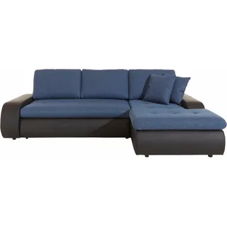 TRENDMANUFAKTUR Ecksofa »Indie, L-Form«, wahlweise XL oder XXL TRENDMANUFAKTUR schwarz/aqua