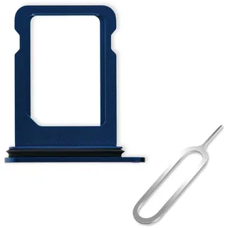 Cemobile SIM-Karten-Halter, Ersatz für iPhone 12, 15,5 cm (6,1 Zoll) (Einzel-SIM-Version) mit wasserdichtem Gummidichtungsring + offenem Auswurfstift für SIM-Kartenfach, Blau