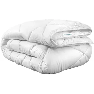 SCHIESSER Ganzjahresbettdecke Hygge | schadstoffgeprüft | für Allergiker geeignet | Steppdecke mit flauschiger Füllung | Sommer und Winter | 155x220cm