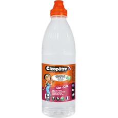 Cléopâtre AD1L Bastelkleber stark, lösungsmittelfrei, besteht aus Wasser und PVA, Transparent, 1 kg