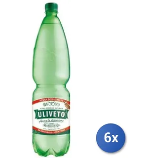 6x Multipack Uliveto Naturale Wasser Multicolore 1,5 Lt