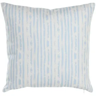 DKD Home Decor Gestreiftes Kissen Blau Weiß 45 x 15 x 45 cm Mittelmeer, blau, Estándar