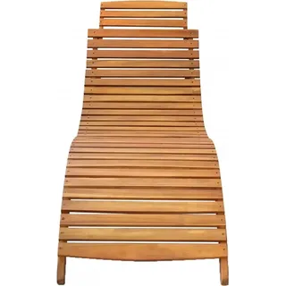 vidaXL Sonnenliege Massivholz Akazie Braun - Braun