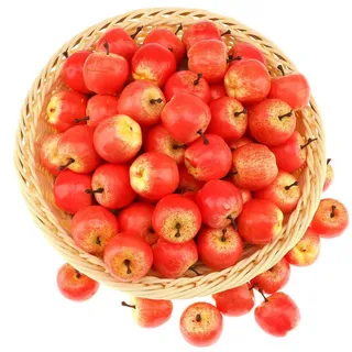 Gresorth 30 Stück Künstliche Lebensechte MINI Apfel Deko Gefälschte Früchte Obst Party Festival Dekoration