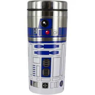 Paladone R2-D2 Reisekanne - Offiziell lizenziert, Star Wars Edelstahl-Thermobecher, Geschenk für Lucas-Film-Fans, 450 ml (15 Fl Oz)