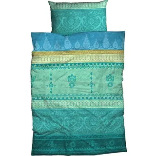 Casatex Indi Satin smaragd 135 x 200 cm + 80 x 80 cm