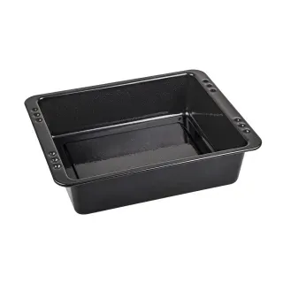 CHG® Ofenform Emaille, hitzebeständig bis zu 400°C, extra tief, Auflaufform mit einem Volumen von 3,2 Liter mit schnittfester Oberfläche, 1 Stück, Maße (L x B x H): 28,5 x 23 x 7 cm