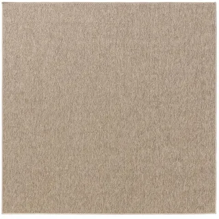 benuta Outdoorteppich Iowa Taupe 300x300 cm , Kunststoff , Uni , Quadratisch , 300x300 cm , Oeko-Tex® Standard 100, Made in Turkey , wasserabweisend , Teppiche und Böden, Teppiche, Outdoorteppiche