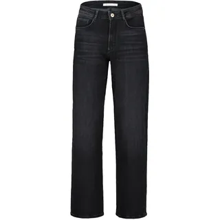 Betty&Co Taillenhose "High Waisted-Jeans mit weitem Bein", dunkelgrau denim