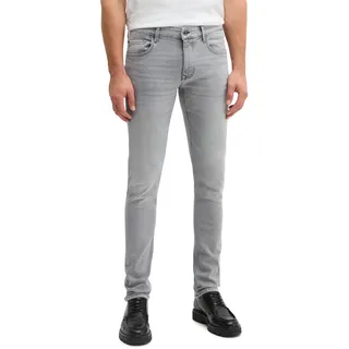 Marc O'Polo "aus Bio-Baumwoll-Mix", Herren, Gr. 34, Länge 32, light grau wash, Obermaterial: 90% Baumwolle, 9% Polyester, 1% Elasthan, unifarben, figurbetont normal, Jeans 5-Pocket-Jeans