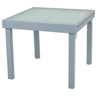 Garden Pleasure LOLA Ausziehtisch 90 x 180 x 75 cm Grau