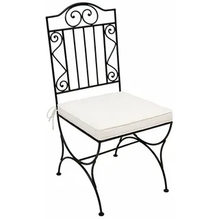Marrakesch Orient & Mediterran Interior Bilbao Gartenstuhl 40 x 40 x 112 cm schwarz