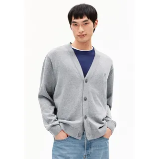 AANATOL STRICKJACKE |  Bio-Baumwoll-Mix - grau (XL)