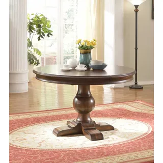 Runder Tisch Esstisch Runde Holz Tische Designer Möbel Esszimmer Möbel Esstische - Braun