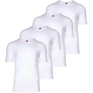 T-Shirt S.OLIVER "T-Shirt 4er Pack", Damen, Gr. M, weiß, Obermaterial: 95% Baumwolle CO. 5% Elasthan EL., Shirts T-Shirt