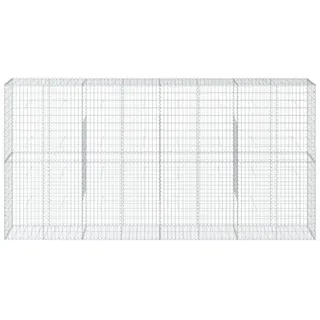 vidaXL Gabione mit Deckel 400x50x200 cm Eisen