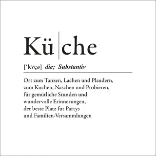 Pro-Art Glasbild Küche, 20x20 cm