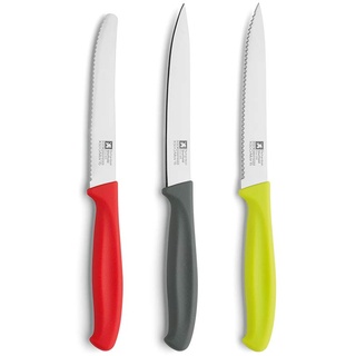 Richardson Sheffield Colours - 3-teiliges Starter-Set - Tomatenmesser - Schälmesser - Universalmesser