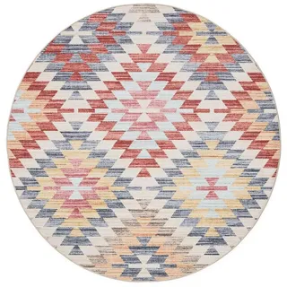 benuta Vintage-Teppich George waschbar ø 160 cm rund , Kunststoff , Vintage , Rund , 160x160 cm , Oeko-Tex® Standard 100 , in verschiedenen Größen erhältlich, rutschfeste Unterfläche, waschbar , Teppiche und Böden, Teppiche, Vintageteppiche