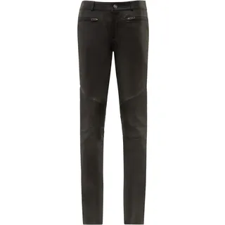 RICANO Bikerhose "Lederhose Donna" Handgefertigt aus echtem Leder, schwarz