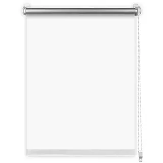 S SIENOC Thermorollo Klemmfix Rollo Weiß L210 x W85cm Stoffbreite 81cm Verdunkelungsrollo Silberbeschichtung Seitenzug für Fenster & Türen