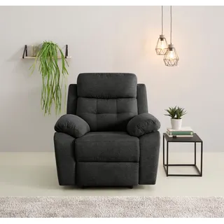 Home Affaire Relaxsessel Lannilis Webstoff 97 x 100 x 92 cm Grau elektrisch