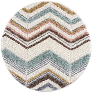 Carpet City Hochflor-Teppich, Mehrfarbig, - Cut-Loop, Hochtief, 3D-Effekt - Shaggy Teppiche Flauschig-Weich Schlafzimmer Langflor