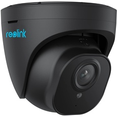 Reolink 5MP PoE Überwachungskamera Aussen mit Personen-/Autoerkennung, Smarte IP Kamera Outdoor mit Zeitraffer, IR Nachtsicht, Audio, Wasserfest, microSD Kartensteckplatz, RLC-520A Schwarz