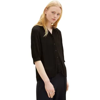 Tom Tailor Denim Damen Bluse in Schwarz XL